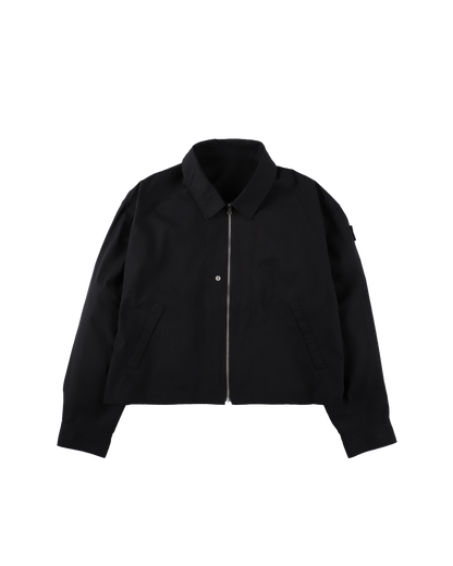 DOUBLE ZIP RIPSTOP JACKET BLACK