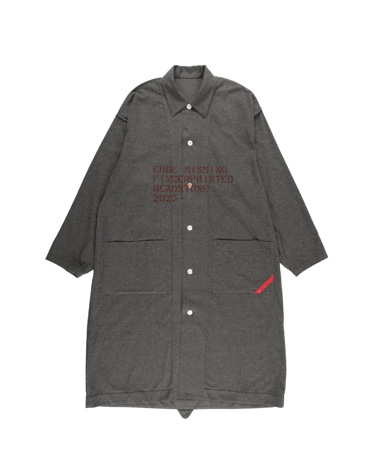 HAND-STENCILED SLEEPER STRIPE CHARCOAL