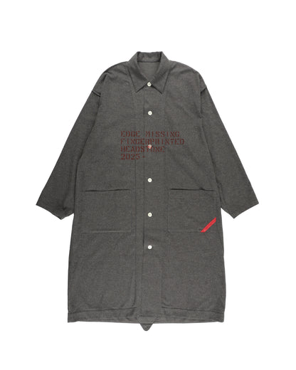 HAND-STENCILED SLEEPER STRIPE CHARCOAL