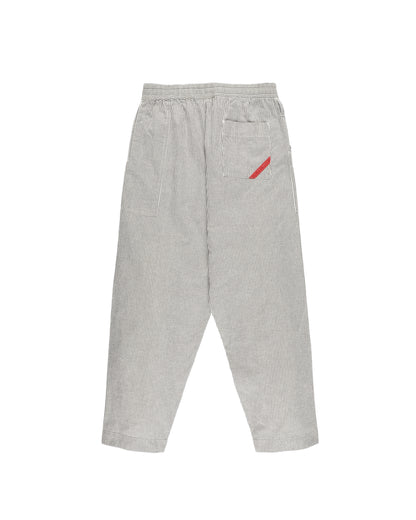 HAND-STENCILED NIGHT PANTS STRIPE OFF WHITE