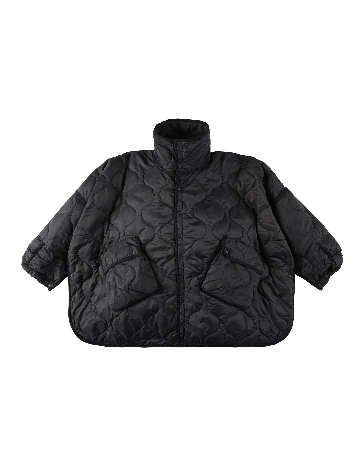 FUTON QUILT COAT BLACK