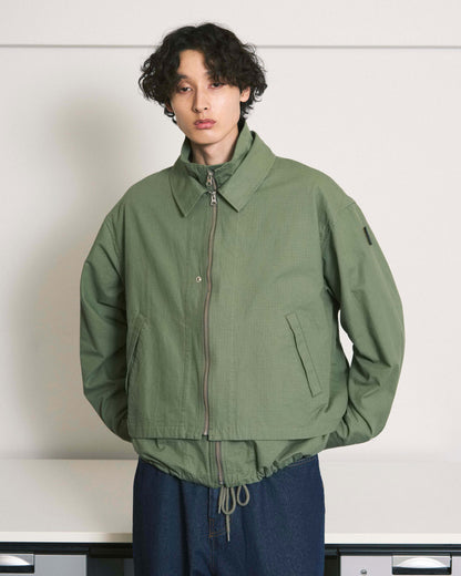 DOUBLE ZIP RIPSTOP JACKET OLIVE DRAB