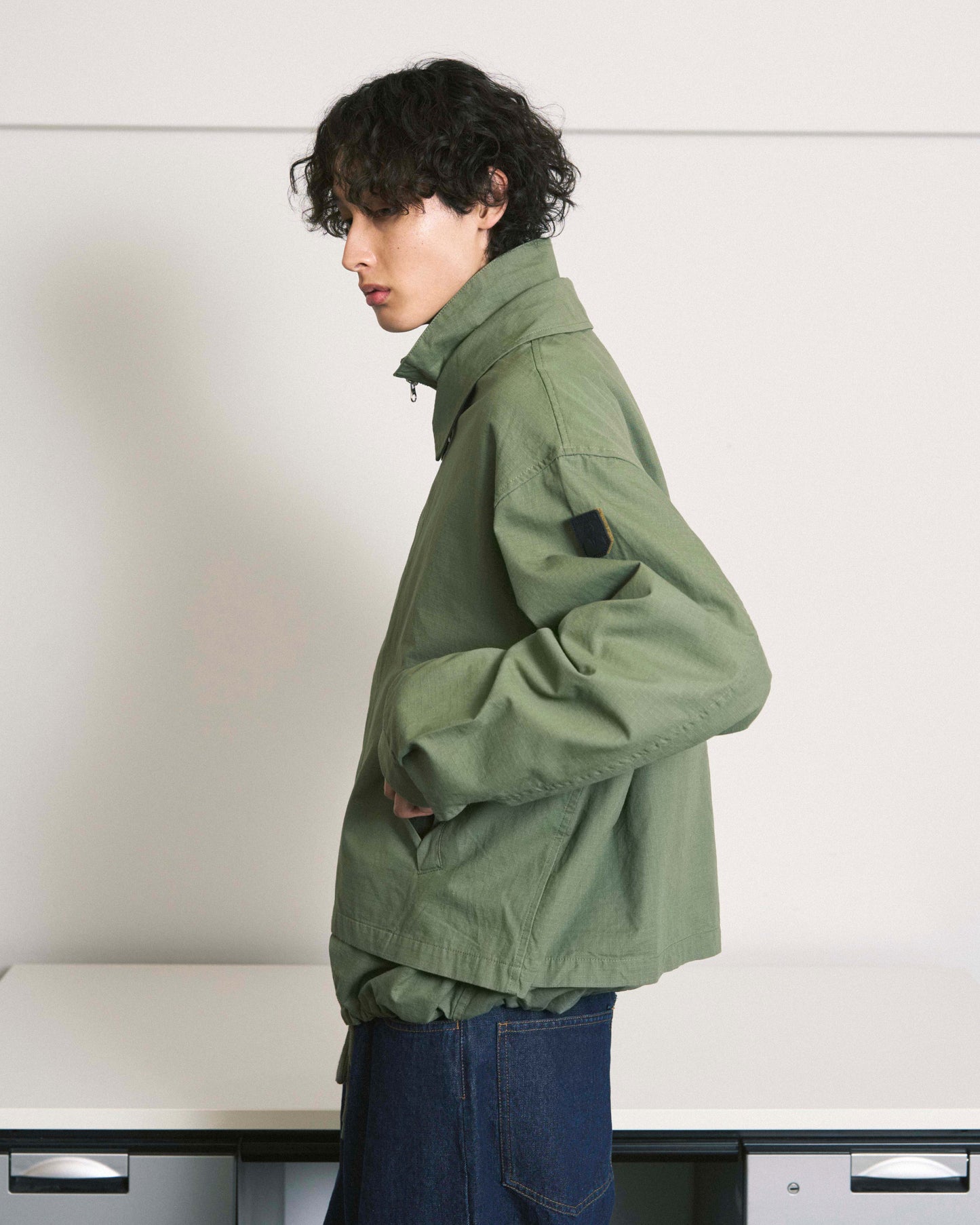 DOUBLE ZIP RIPSTOP JACKET OLIVE DRAB