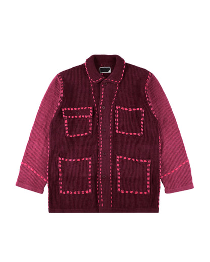 PG1 SHORT COAT BURGUNDY