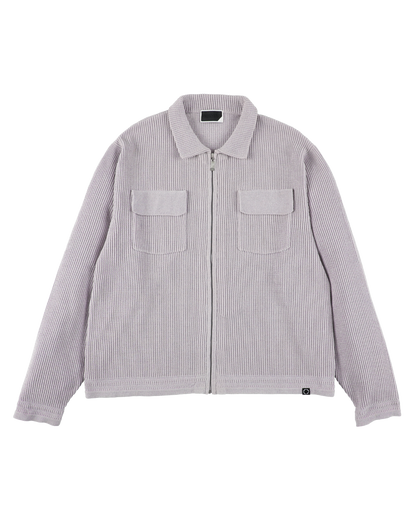 CORDY KNIT JACKET LIGHT GRAY