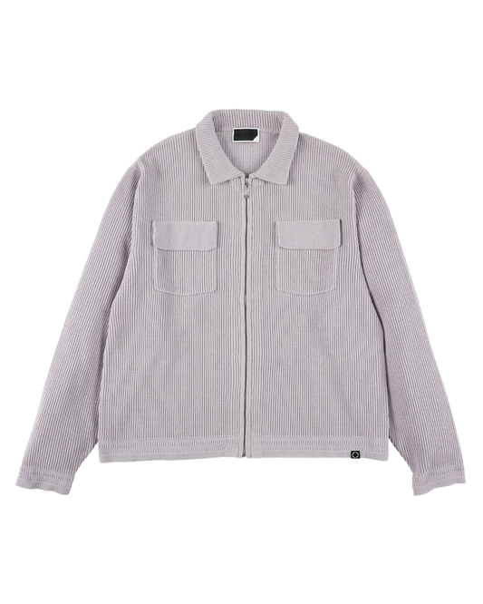CORDY KNIT JACKET LIGHT GRAY