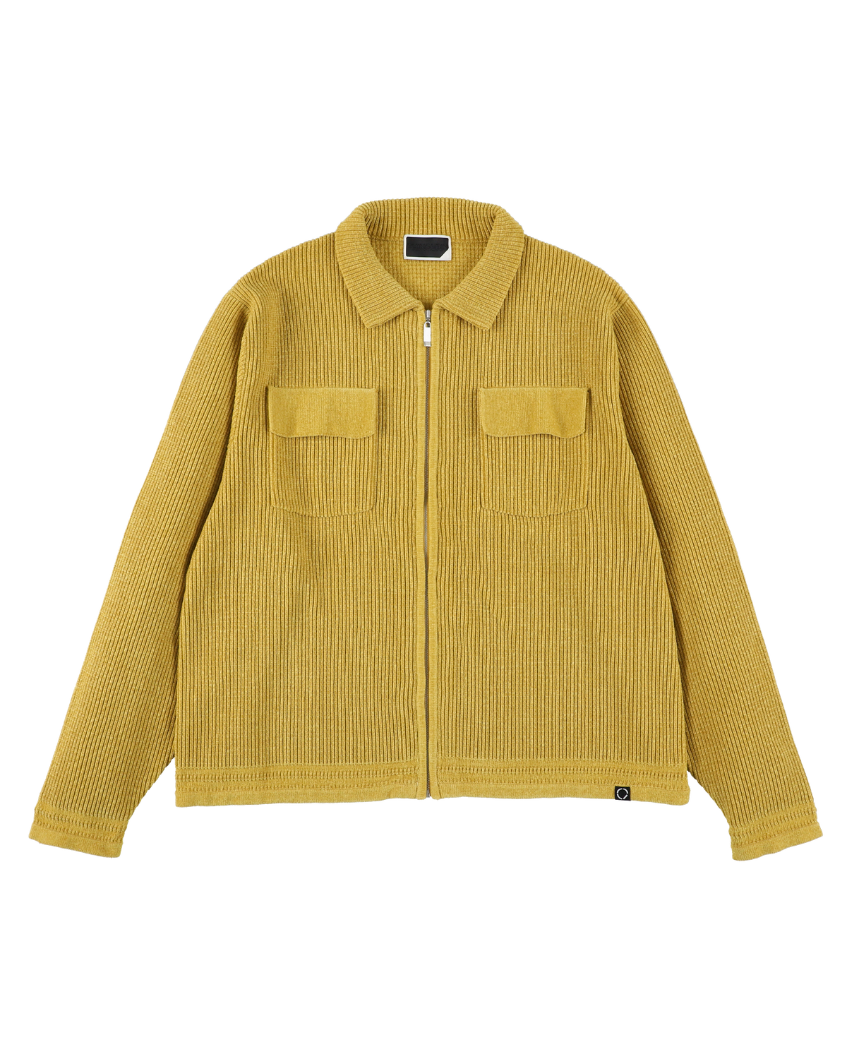 CORDY KNIT JACKET MUSTARD