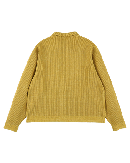 CORDY KNIT JACKET MUSTARD