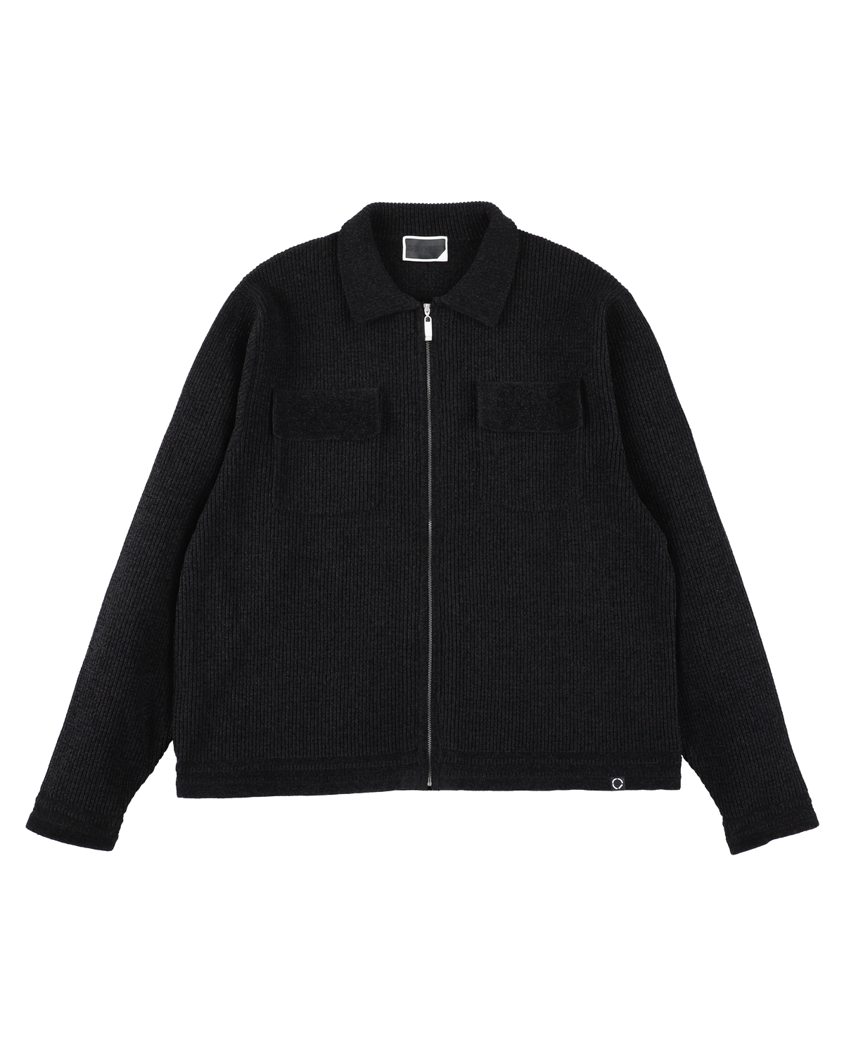 CORDY KNIT JACKET BLACK