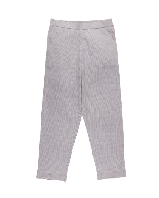 CORDY KNIT PANTS LIGHT GRAY