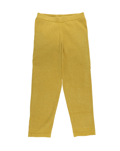 CORDY KNIT PANTS MUSTARD
