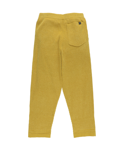 CORDY KNIT PANTS MUSTARD
