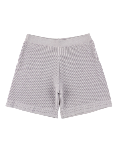CORDY KNIT SHORTS LIGHT GRAY