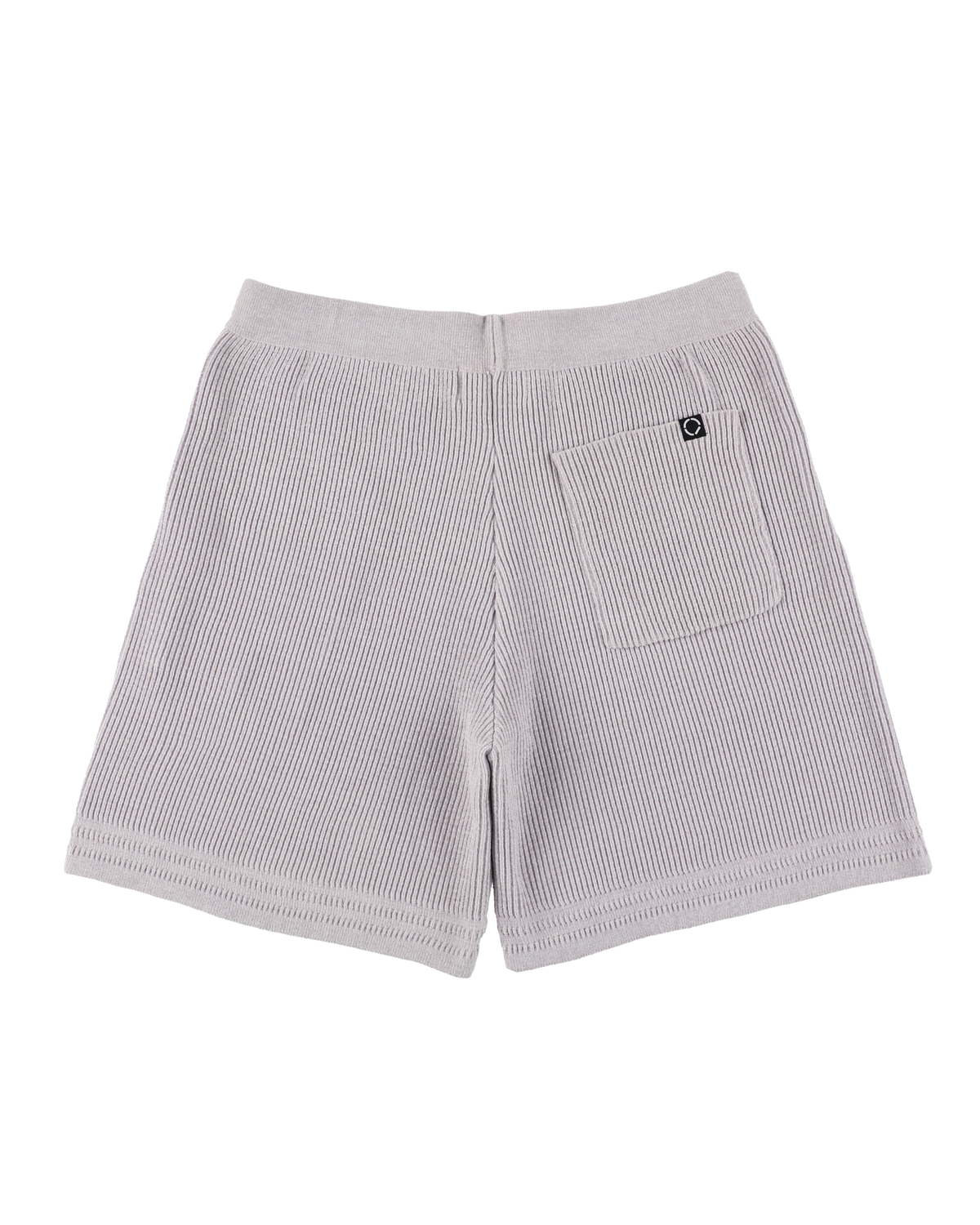 CORDY KNIT SHORTS LIGHT GRAY