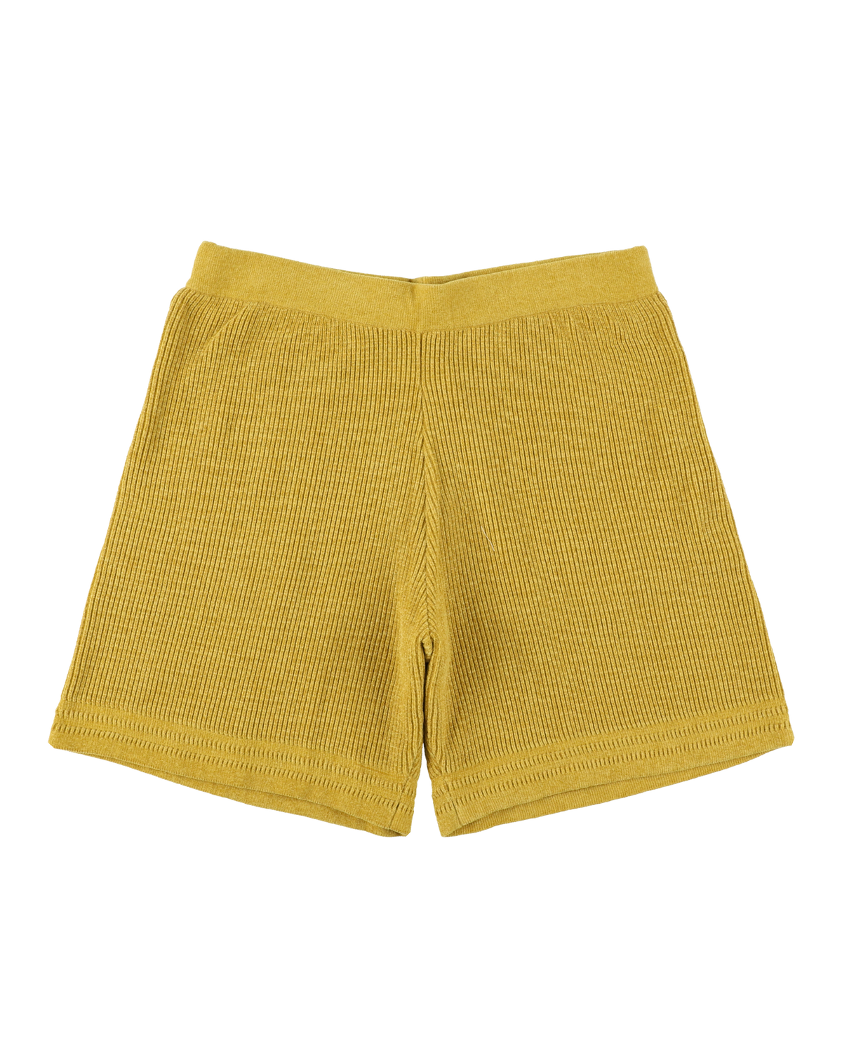CORDY KNIT SHORTS MUSTARD