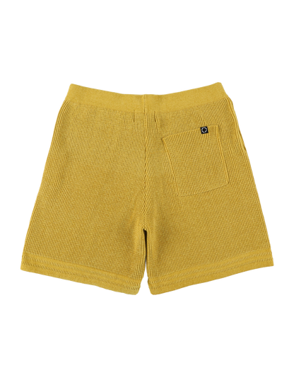 CORDY KNIT SHORTS MUSTARD