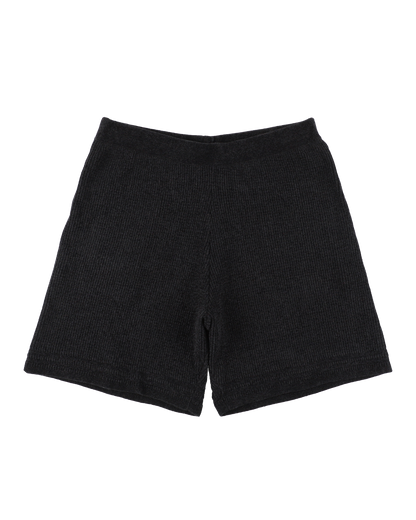 CORDY KNIT SHORTS BLACK
