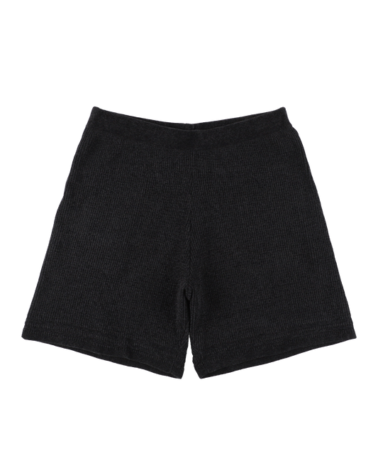 CORDY KNIT SHORTS BLACK
