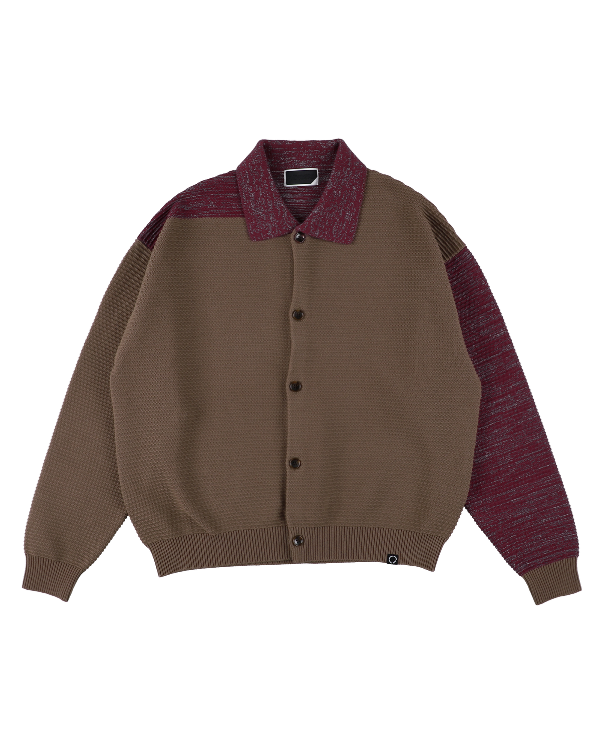 REFLECTIVE KNIT SHIRT JACKET BROWN