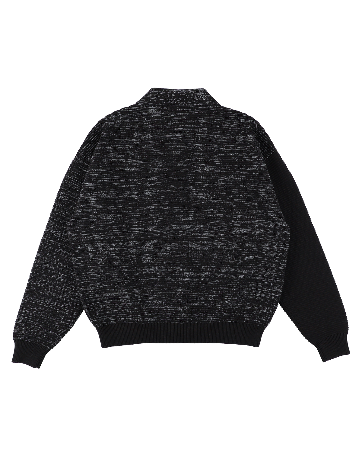 REFLECTIVE KNIT SHIRT JACKET BLACK