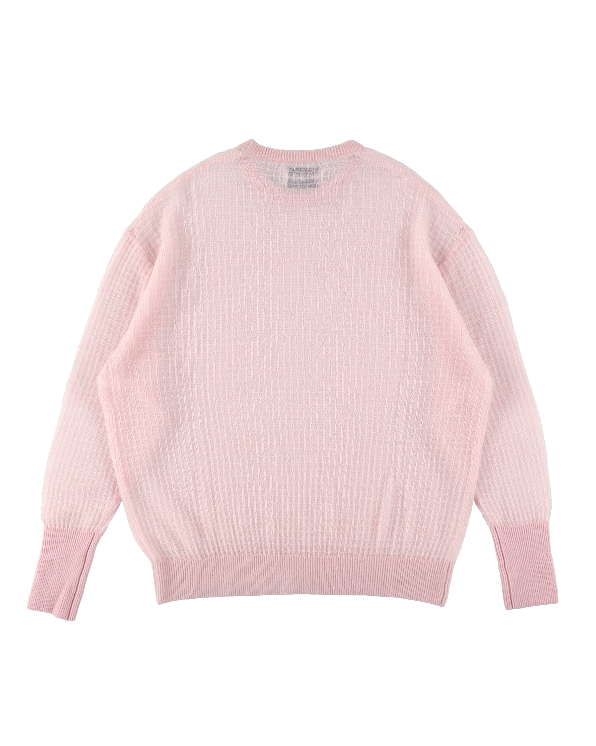 AIRY MERINO WAFFLE SWEATER PINK