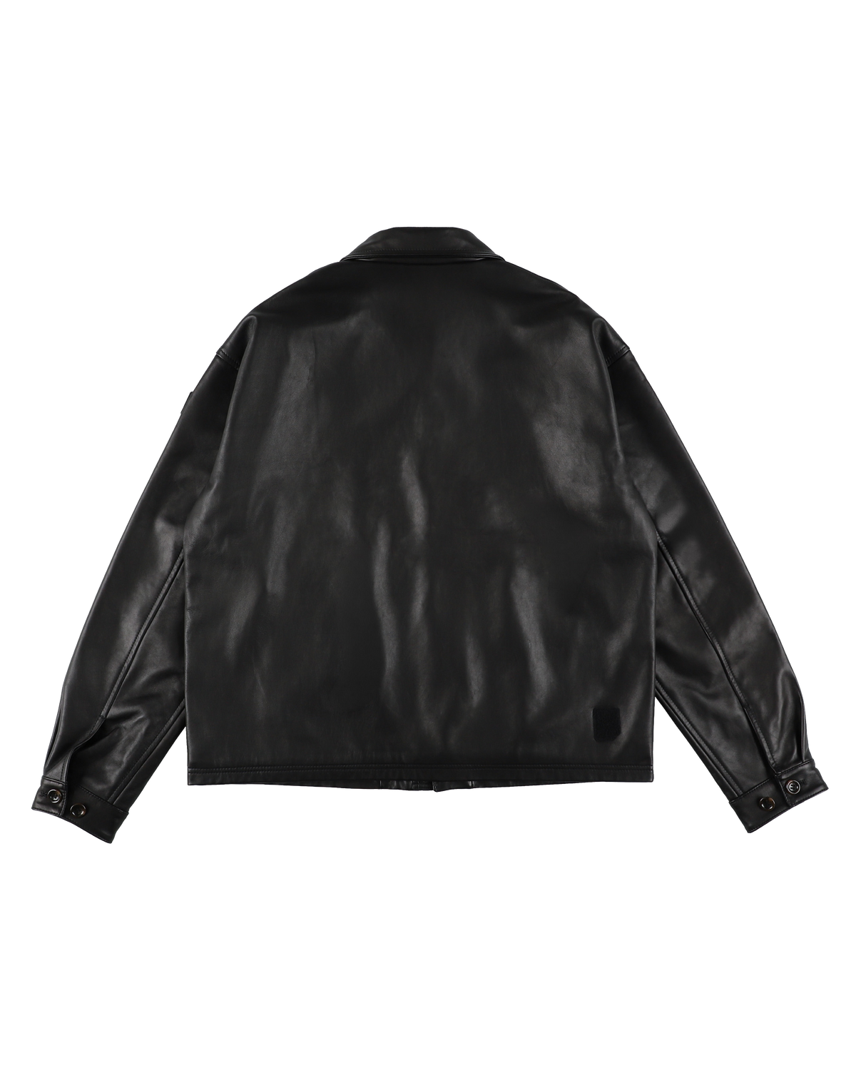 LOOP FRONT LEATHER JACKET