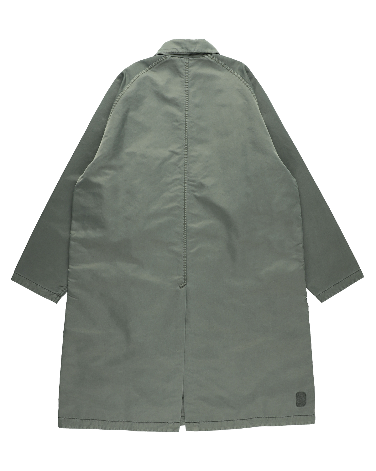 LOOP FRONT NYLON COAT OLIVE