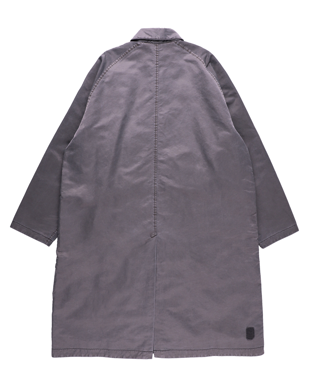 LOOP FRONT NYLON COAT CHARCOAL
