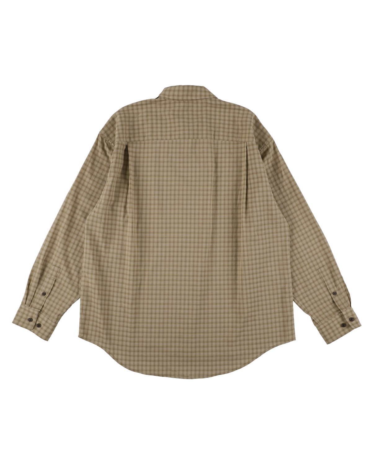 FLOATING HEART SHIRT CHECK BEIGE