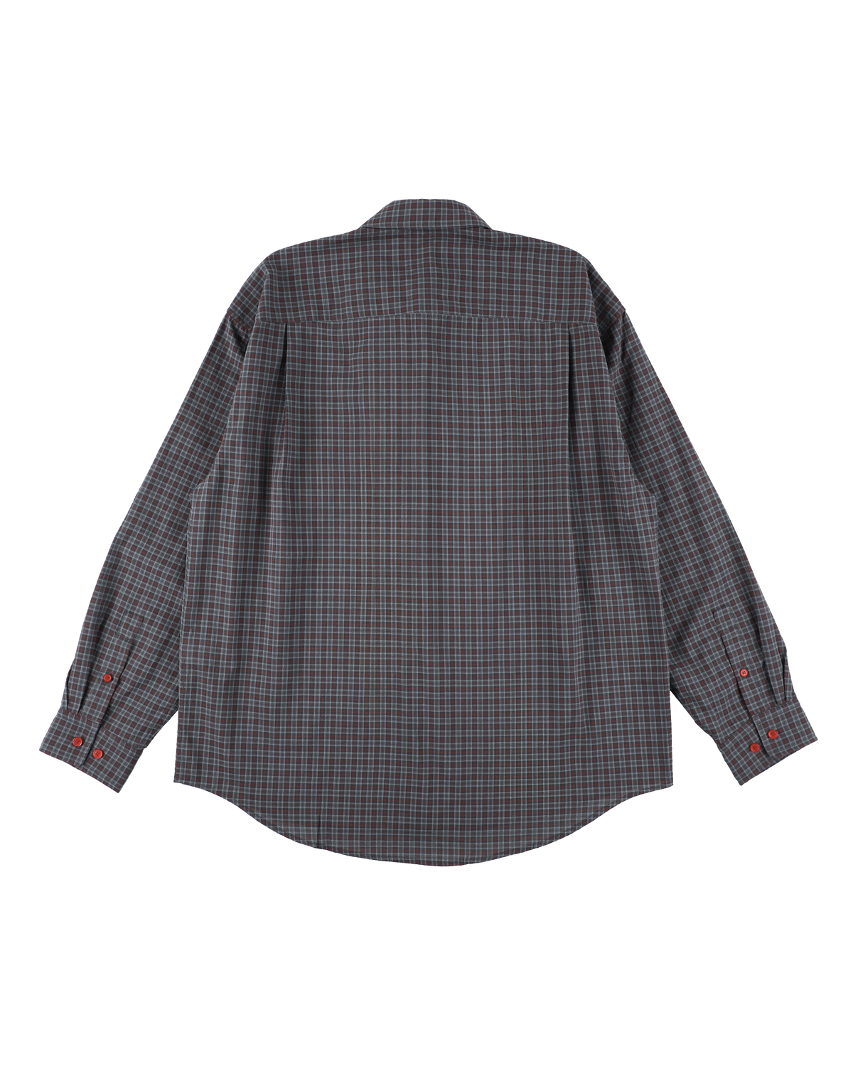 FLOATING HEART SHIRT CHECK CHARCOAL