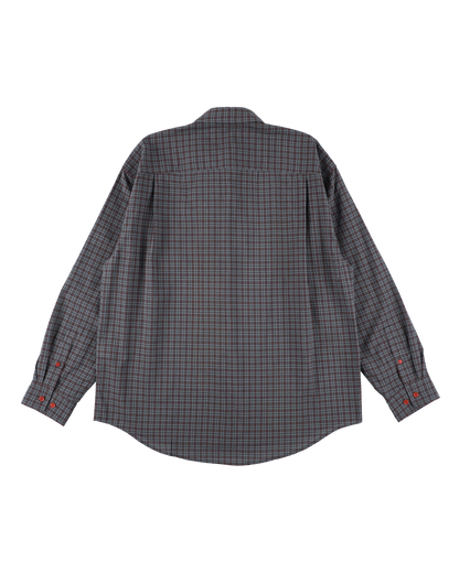 FLOATING HEART SHIRT CHECK CHARCOAL