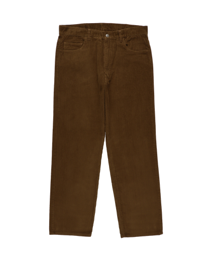6 POCKET JEANS CORD STRAIGHT BROWN