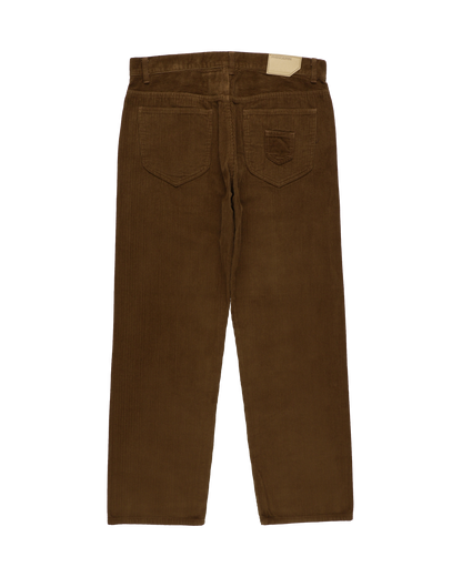 6 POCKET JEANS CORD STRAIGHT BROWN