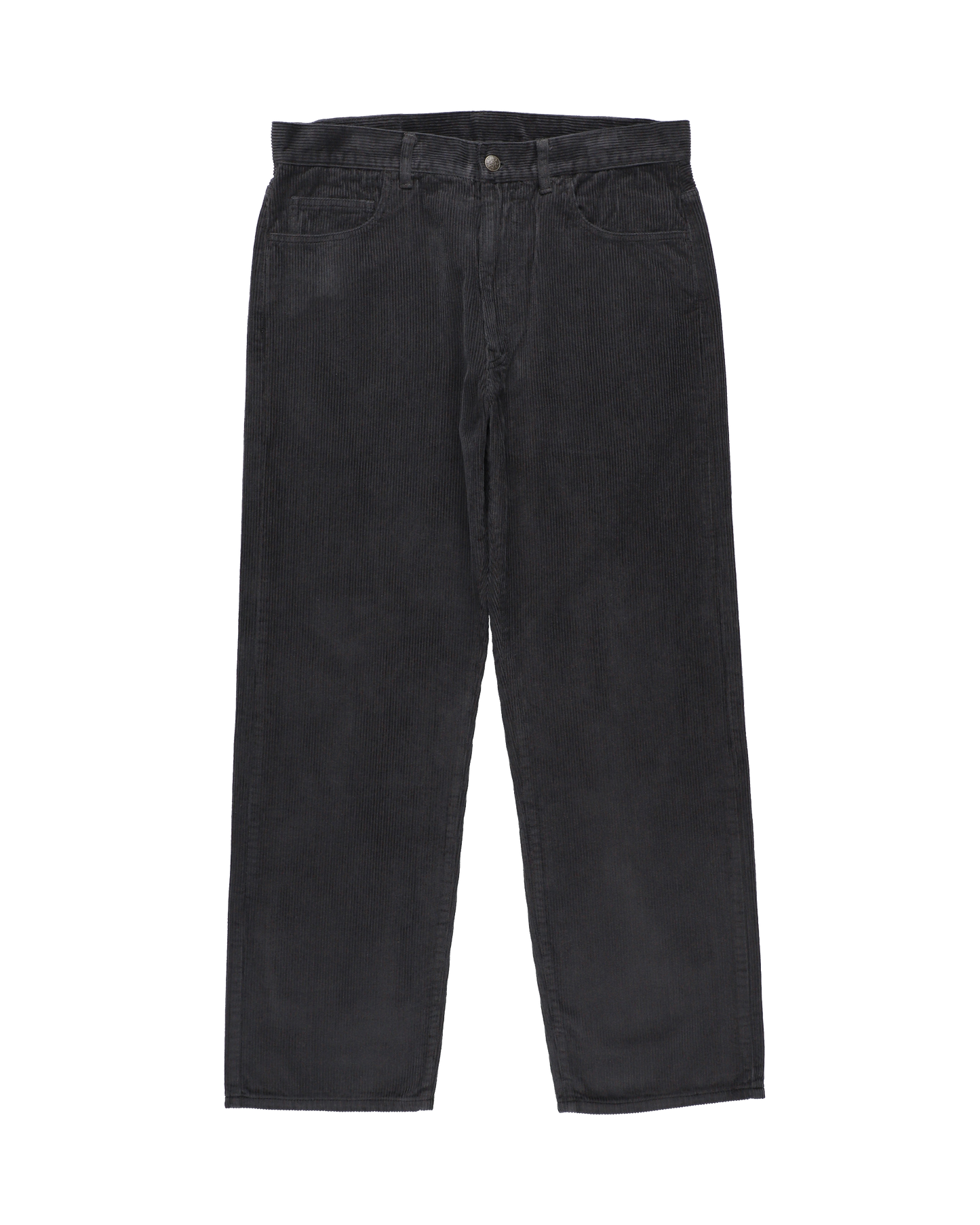 6 POCKET JEANS CORD STRAIGHT BLACK