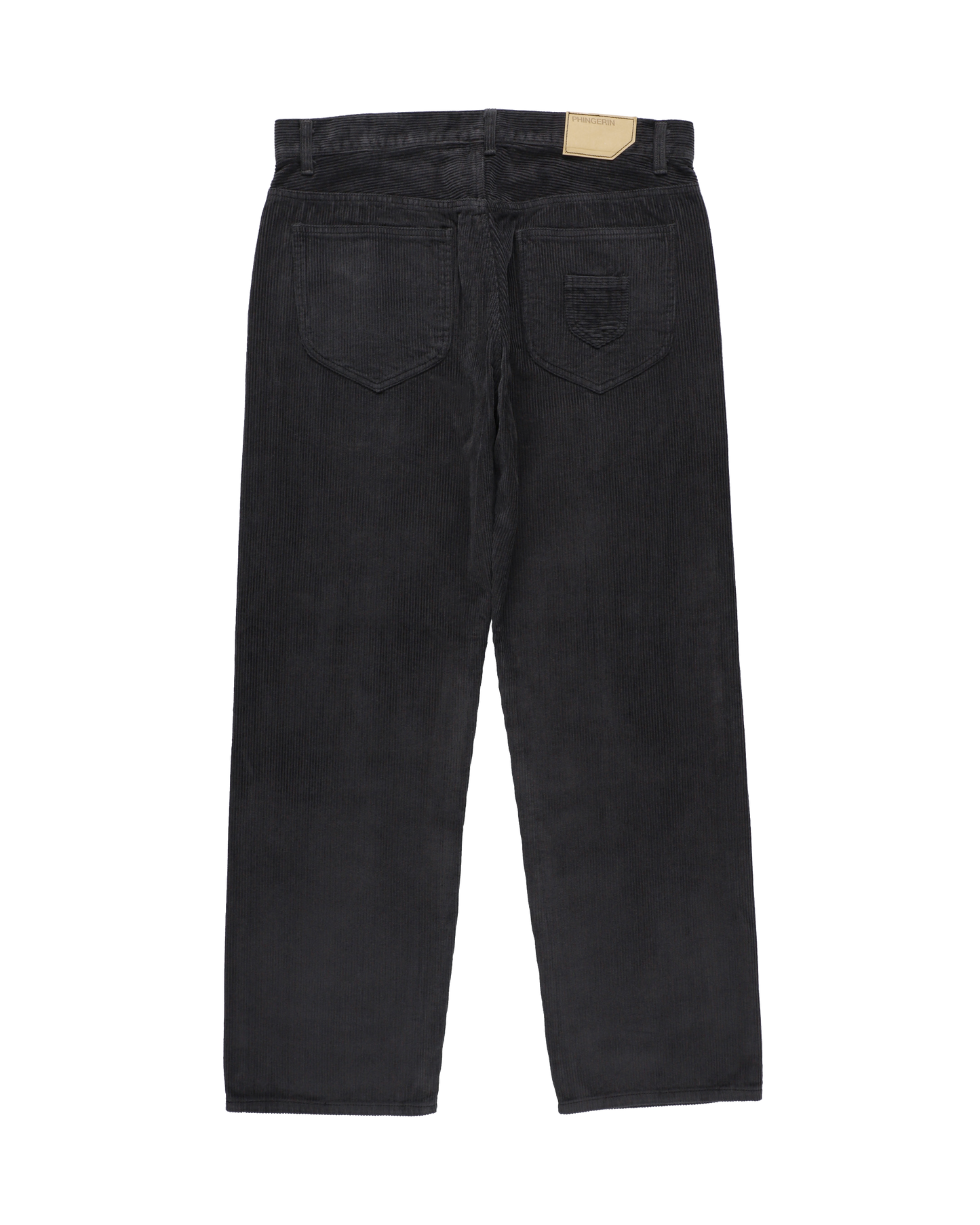 6 POCKET JEANS CORD STRAIGHT BLACK