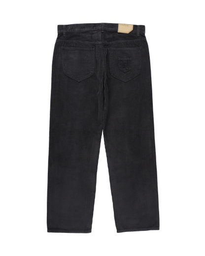 6 POCKET JEANS CORD STRAIGHT BLACK