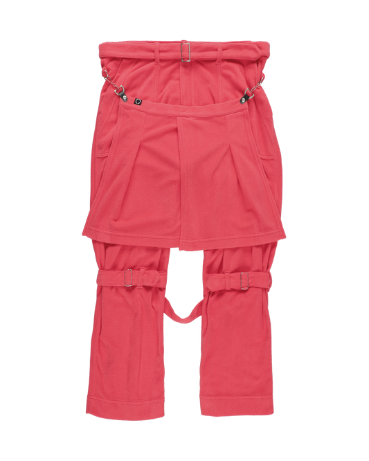 BONDAGE PANTS FLEECE VINTAGE RED