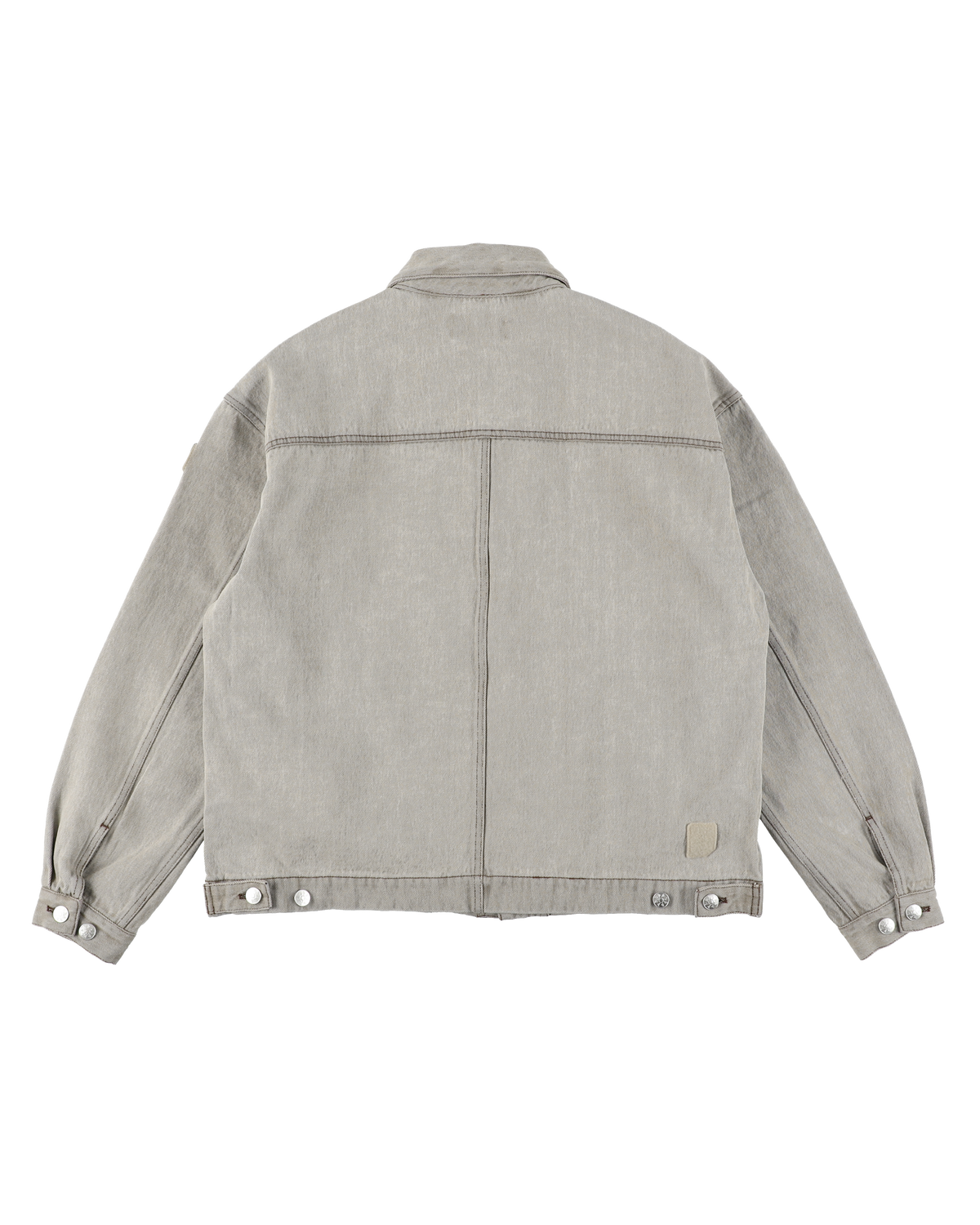 LOOP FRONT DENIM JACKET BEIGE