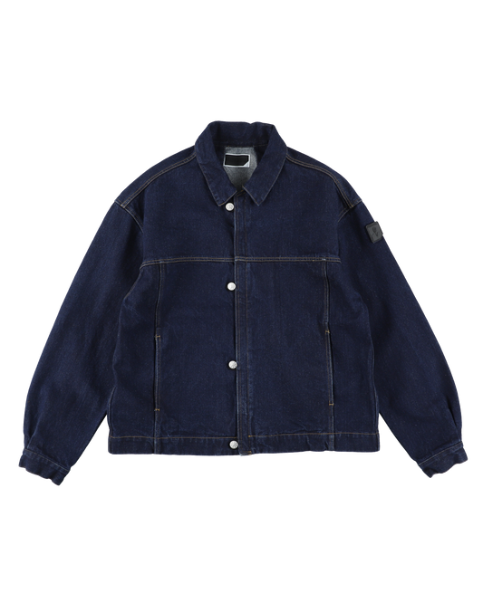 LOOP FRONT DENIM JACKET NAVY