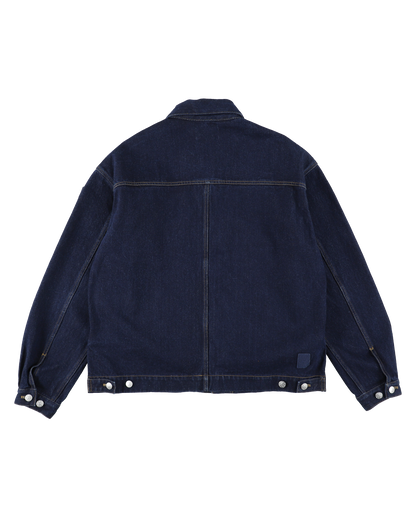LOOP FRONT DENIM JACKET NAVY