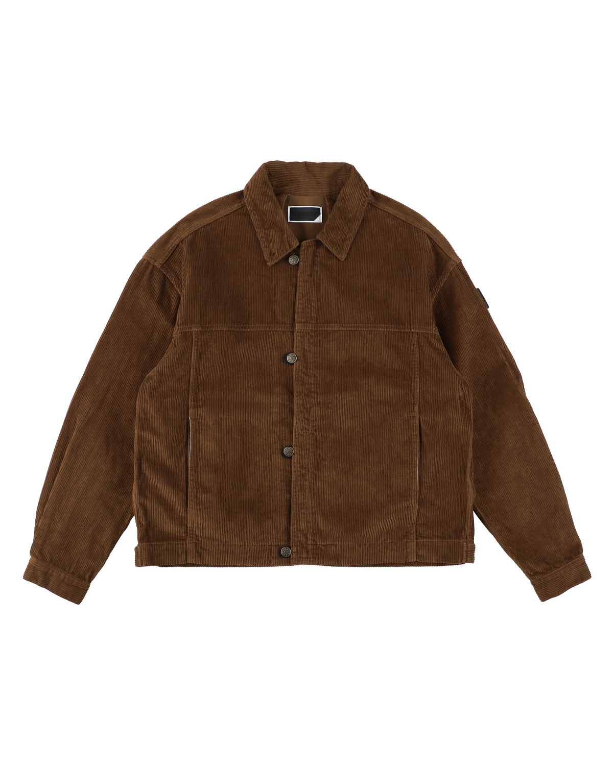 LOOP FRONT CORD JACKET BROWN