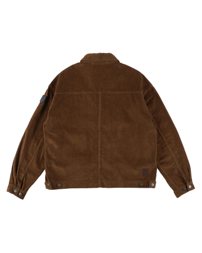 LOOP FRONT CORD JACKET BROWN