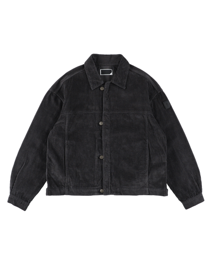 LOOP FRONT CORD JACKET CHARCOAL