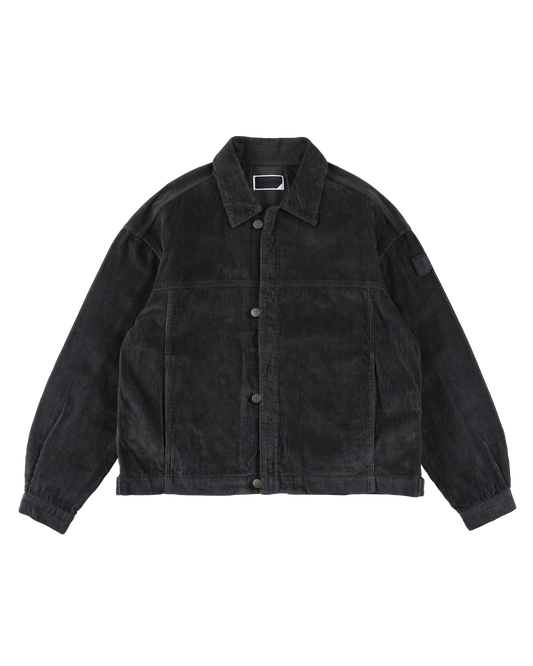 LOOP FRONT CORD JACKET CHARCOAL