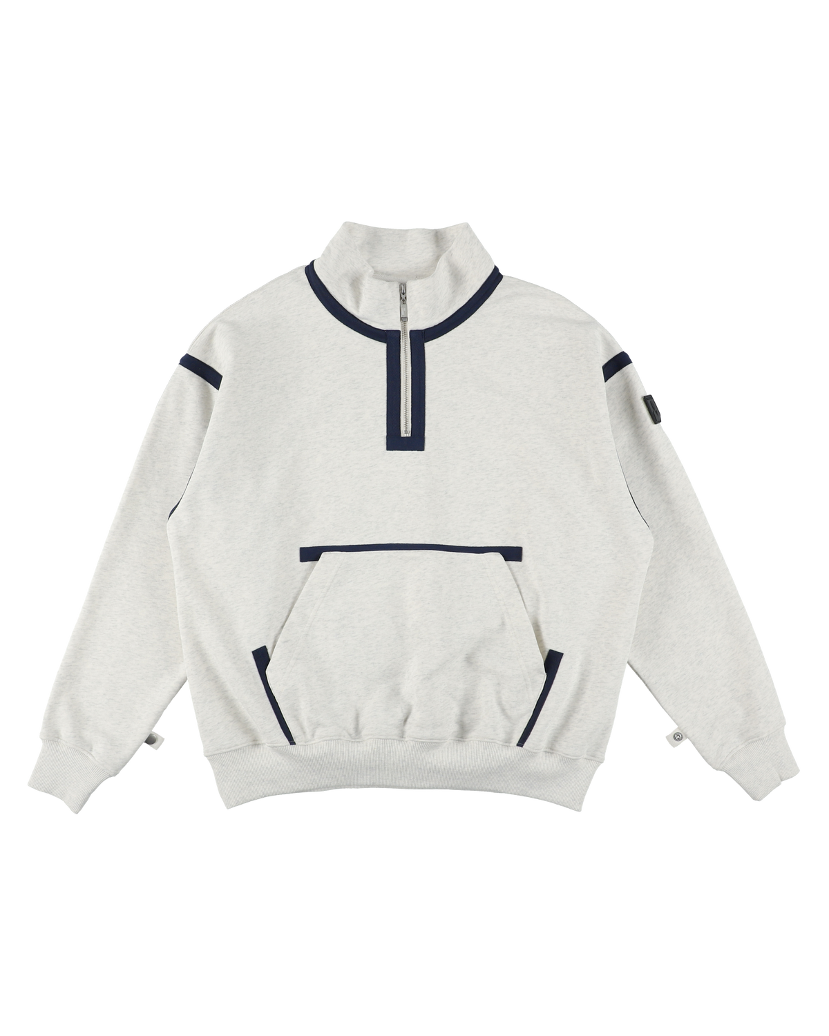 QUARTER ZIP SWEATSHIRT OATMEAL