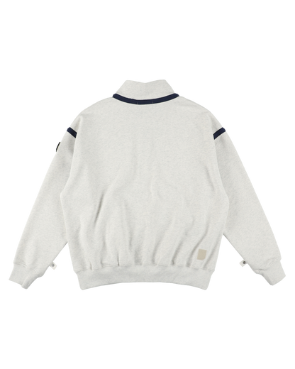 QUARTER ZIP SWEATSHIRT OATMEAL