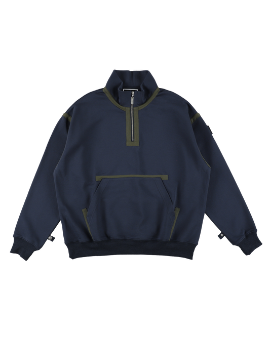 QUARTER ZIP SWEATSHIRT NAVY
