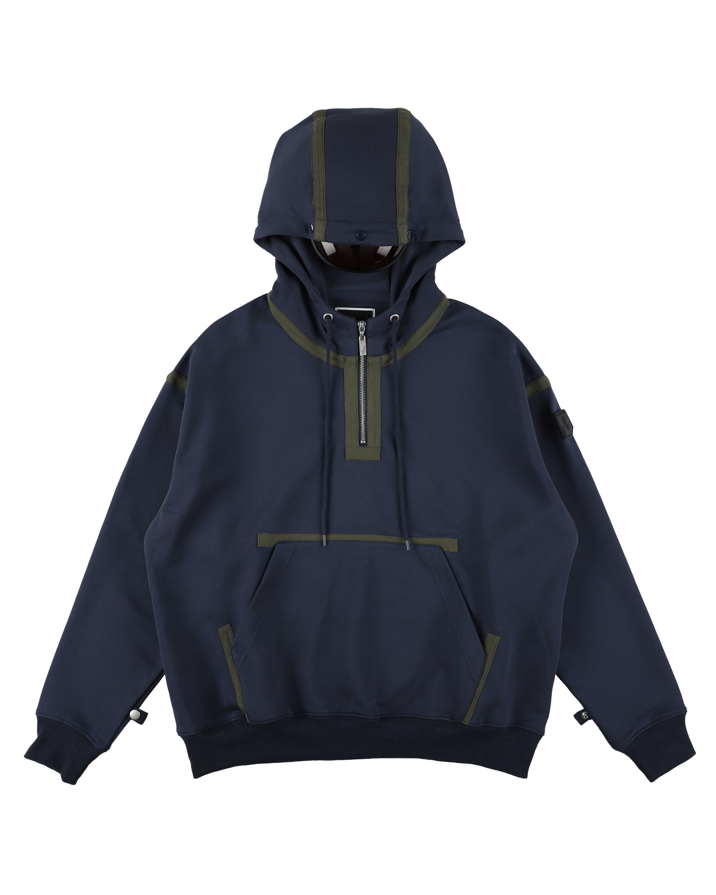 VISOR QUARTER ZIP HOODIE NAVY