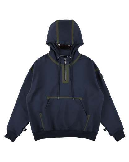 VISOR QUARTER ZIP HOODIE NAVY