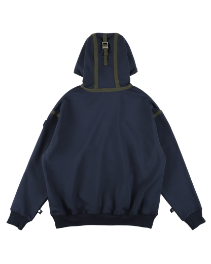VISOR QUARTER ZIP HOODIE NAVY